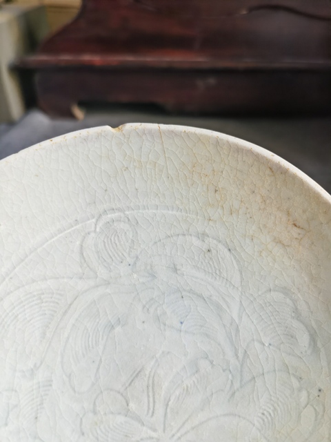 古玩陶瓷【精品】南宋湖田窯刻花葵口盤拍賣,當前價格0元