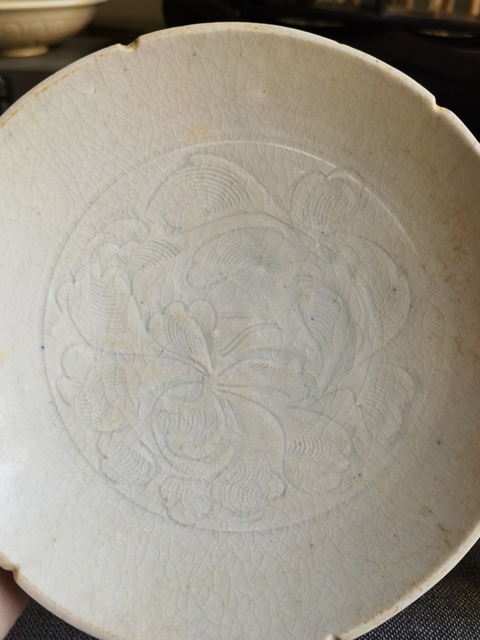 古玩陶瓷【精品】南宋湖田窯刻花葵口盤拍賣,當前價格0元