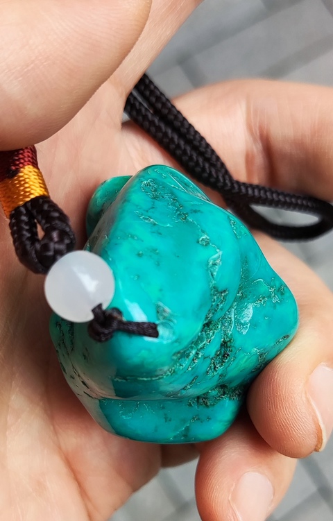 古玩玉器綠松石把件拍賣,當前價格668元