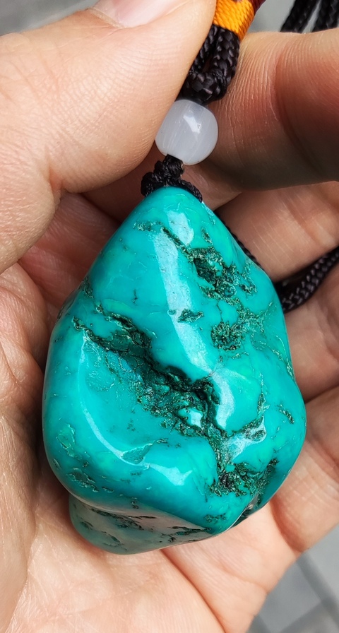 古玩玉器綠松石把件拍賣,當前價格668元