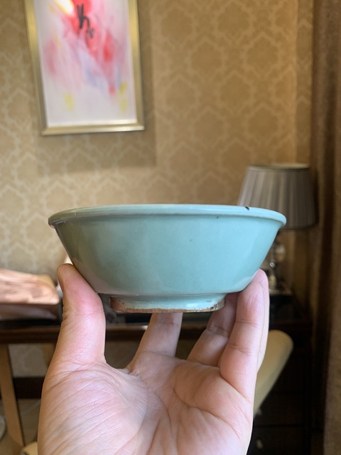 古玩陶瓷龍泉青瓷直壁洗拍賣,當前價格4600元