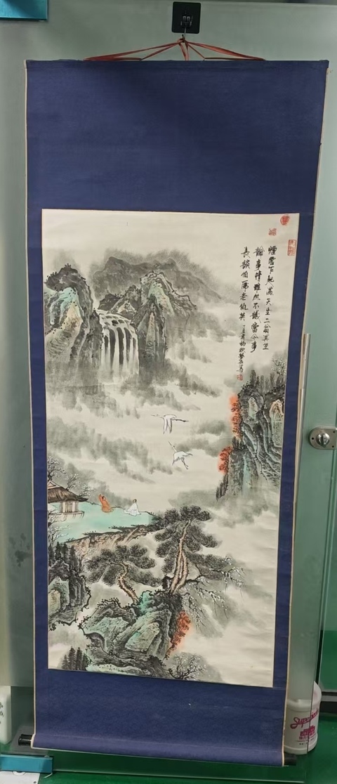 古玩字畫劉文西大師弟子中美協陜西會員夢石山水拍賣,當前價格699元