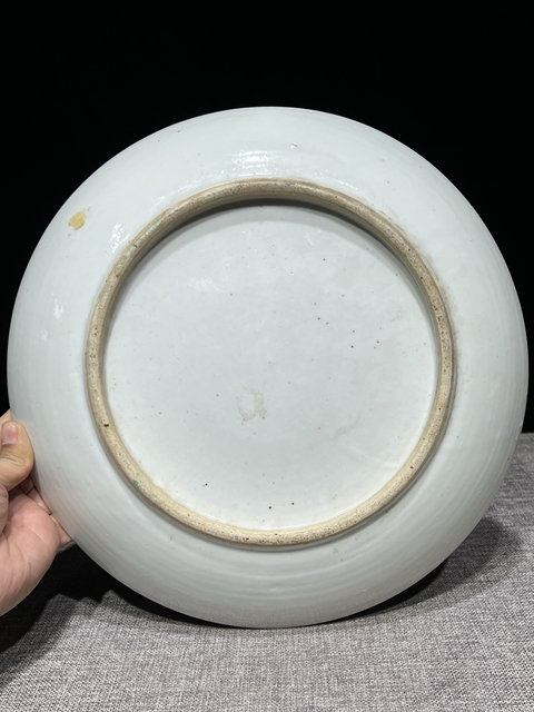 古玩陶瓷博古圖五彩盤拍賣，當(dāng)前價(jià)格5000元