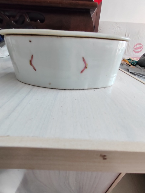古玩陶瓷晚清淺絳彩花鳥紋刨花缸拍賣，當前價格988元
