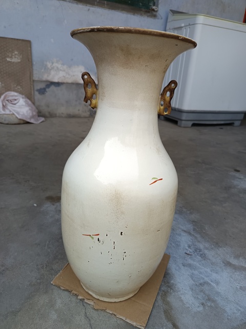 古玩陶瓷民國.花鳥紋粉彩瓶拍賣,當前價格698元