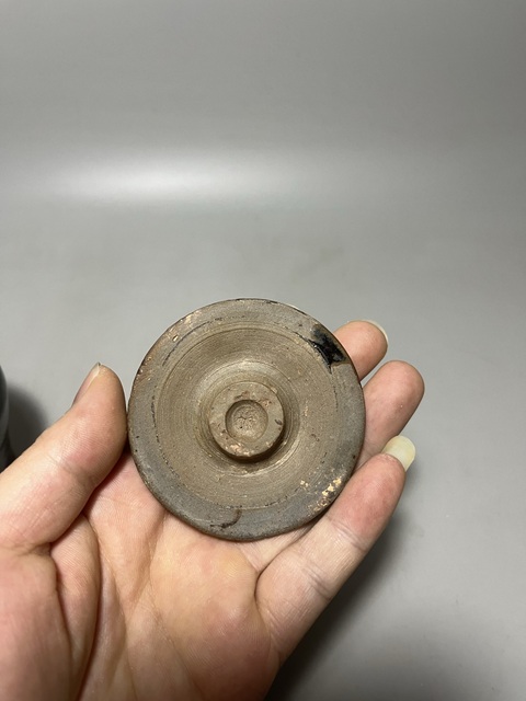 古玩陶瓷南宋建窯系黑釉蓋罐拍賣，當前價格1800元