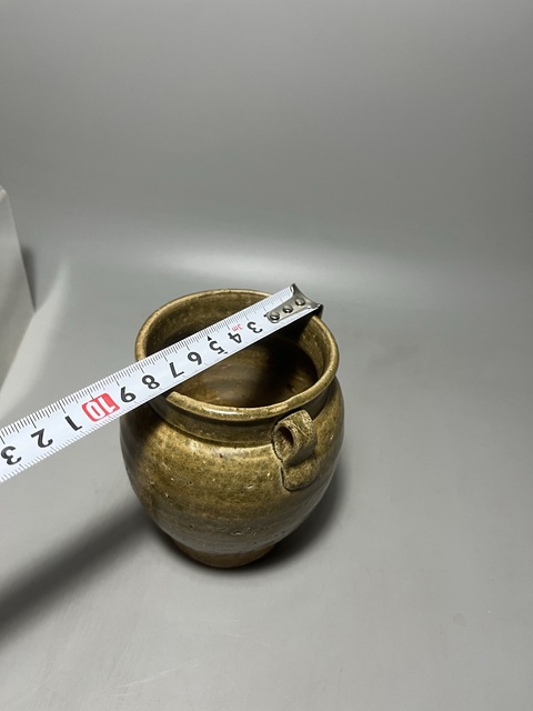 古玩陶瓷唐代越窯青釉雙系罐拍賣,當(dāng)前價(jià)格3680元