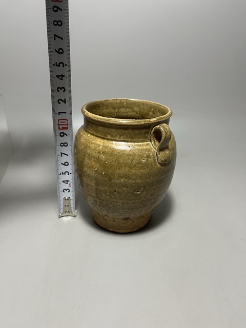 古玩陶瓷唐代越窯青釉雙系罐拍賣,當(dāng)前價(jià)格3680元