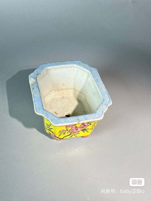 古玩陶瓷粉彩花盆拍賣，當前價格1580元