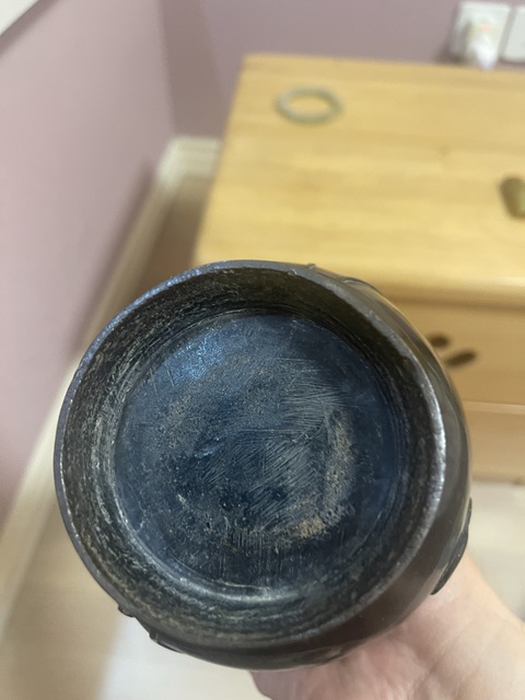 古玩銅器獸耳瓶真品鑒賞圖