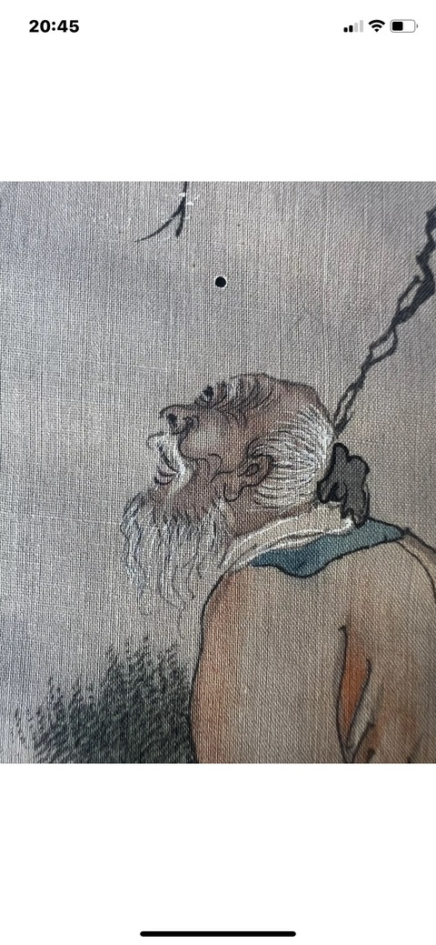 古玩字畫佚名人物真品鑒賞圖