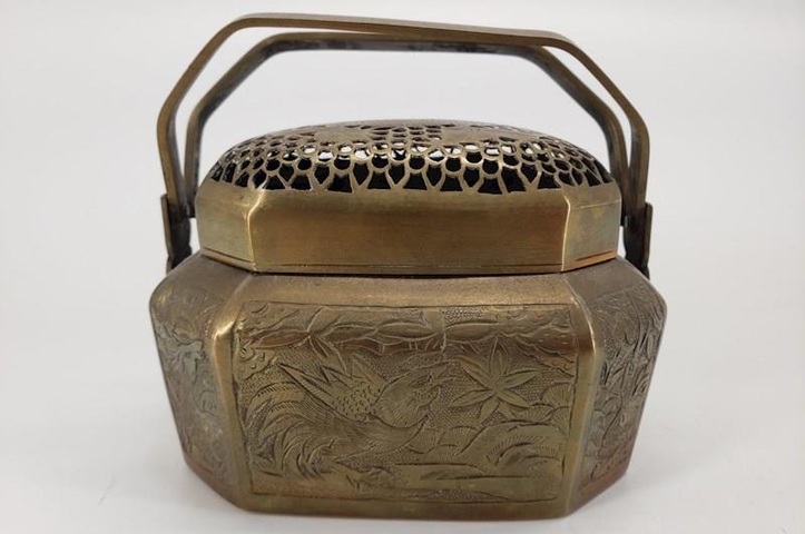 古玩銅器手爐真品鑒賞圖