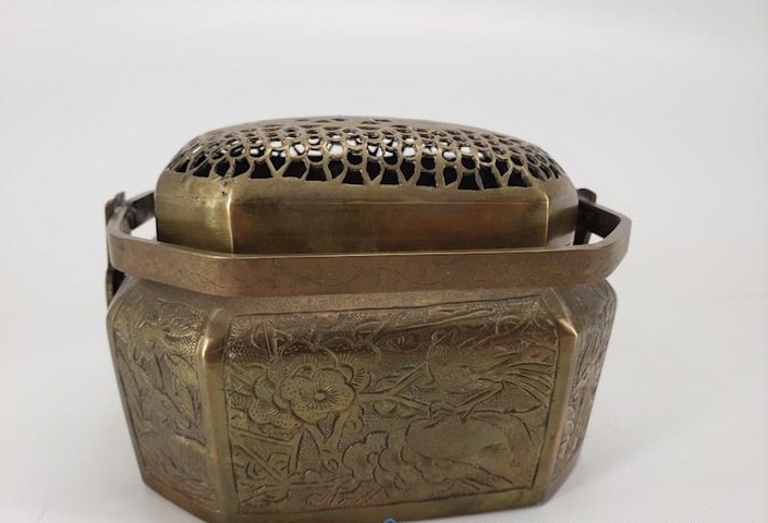 古玩銅器手爐真品鑒賞圖