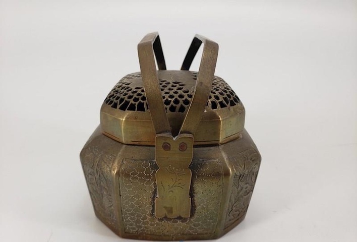 古玩銅器手爐真品鑒賞圖