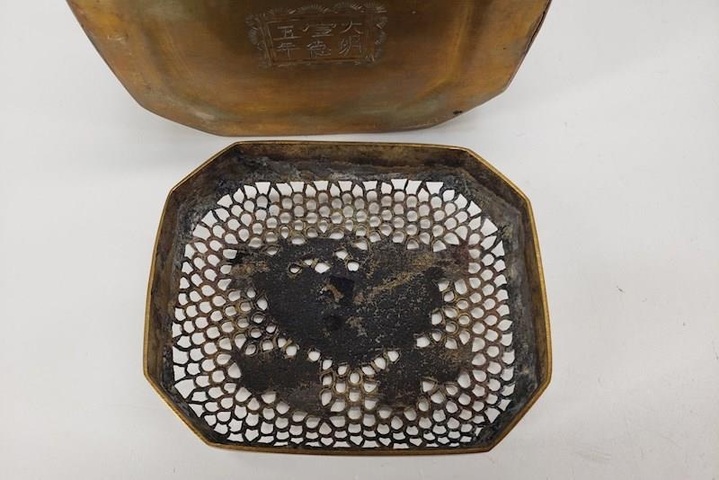 古玩銅器手爐真品鑒賞圖