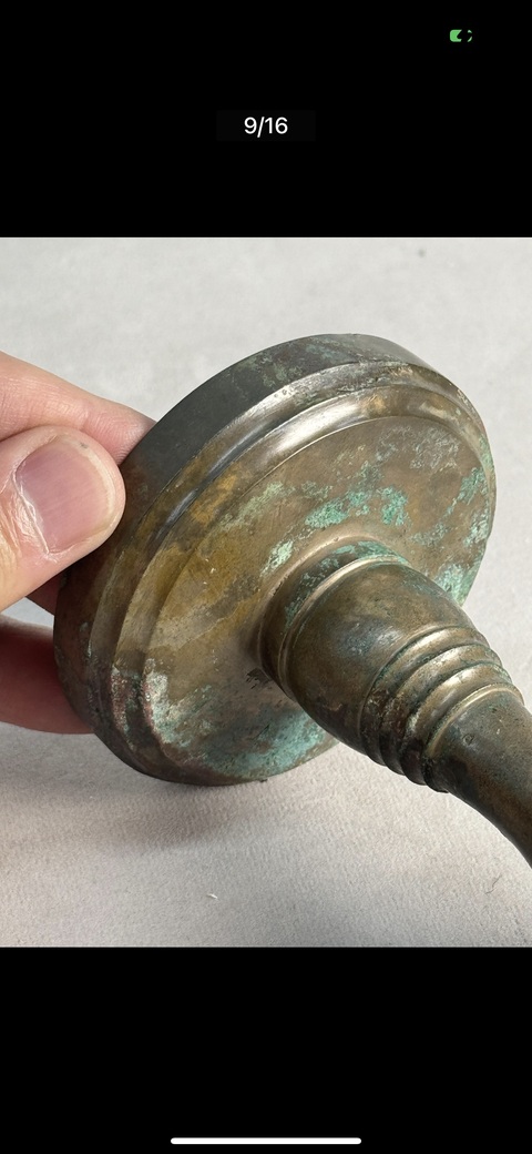 古玩銅器西漢行燈真品鑒賞圖