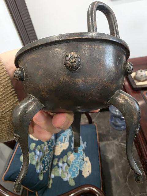 古玩銅器銅熏爐真品鑒賞圖