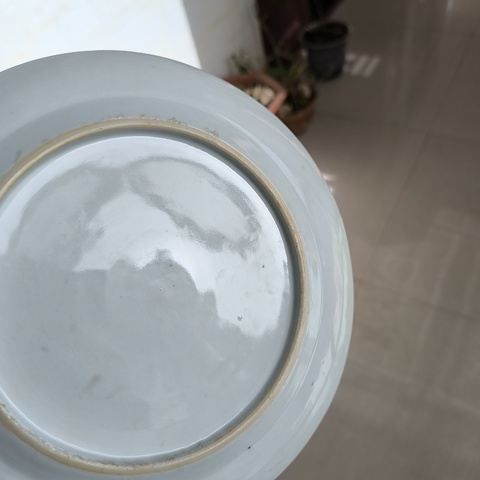 古玩陶瓷青花博古花卉紋盤拍賣，當前價格999元