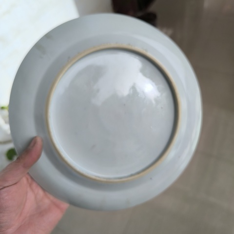 古玩陶瓷青花博古花卉紋盤拍賣，當前價格999元
