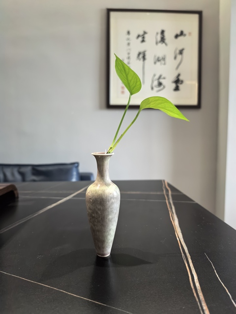 古玩陶瓷晚清 豇豆紅釉柳葉瓶拍賣,當前價格21888元
