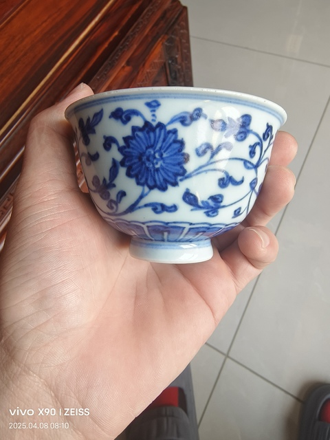 古玩陶瓷青花杯拍賣,當前價格4888元