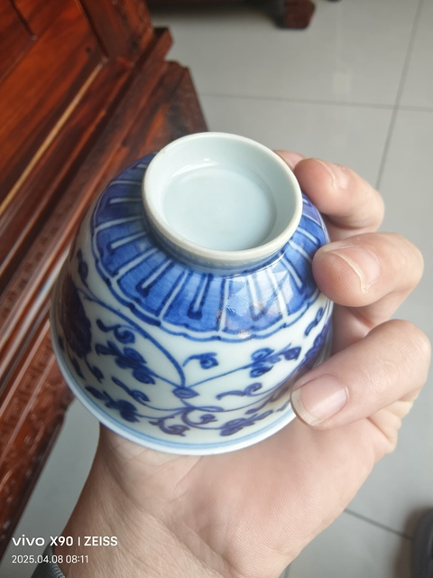 古玩陶瓷青花杯拍賣,當前價格4888元