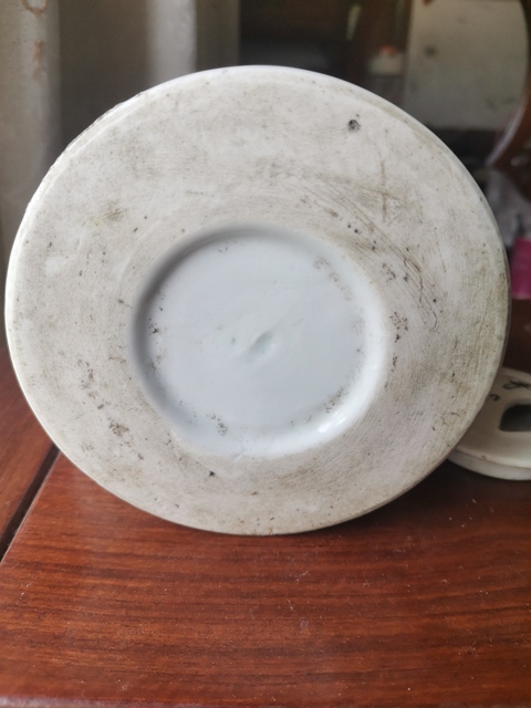 古玩陶瓷粉彩博古花卉紋提梁壺拍賣,當前價格680元