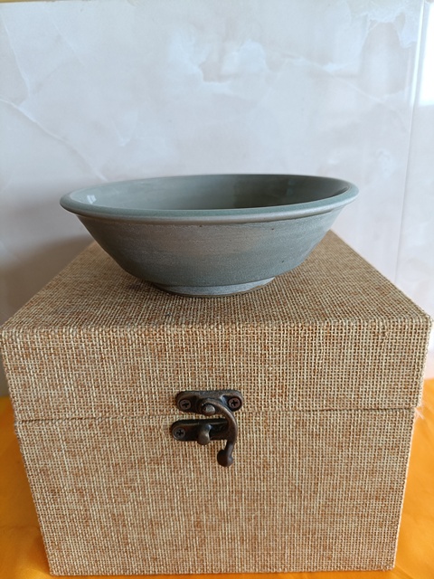 古玩陶瓷精品南宋龍泉青瓷直壁洗拍賣,當前價格6980元
