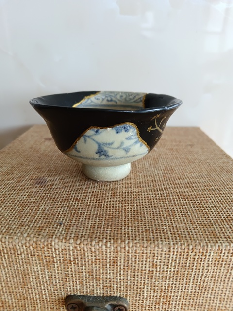 古玩陶瓷精品元青花纏枝花卉紋碗標本件拍賣,當前價格2980元