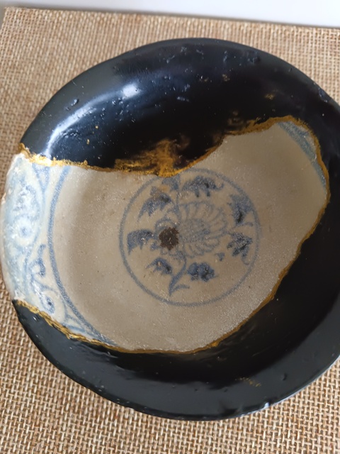 古玩陶瓷精品元青花纏枝花卉紋碗標本件拍賣,當前價格2980元