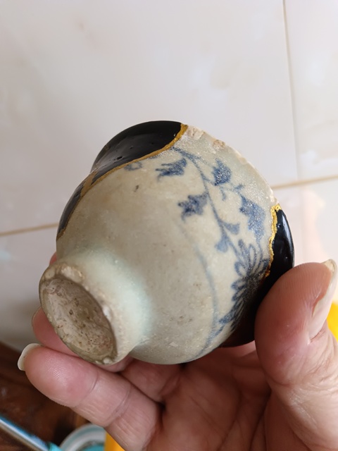 古玩陶瓷精品元青花纏枝花卉紋碗標本件拍賣,當前價格2980元