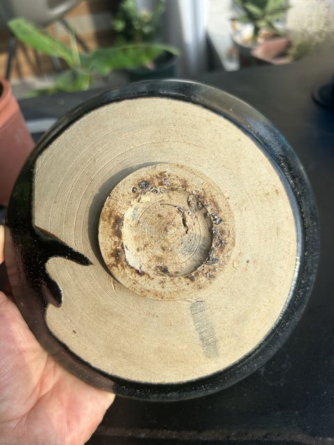 古玩陶瓷耀州窯窯變黑釉大碗拍賣,當(dāng)前價格5000元