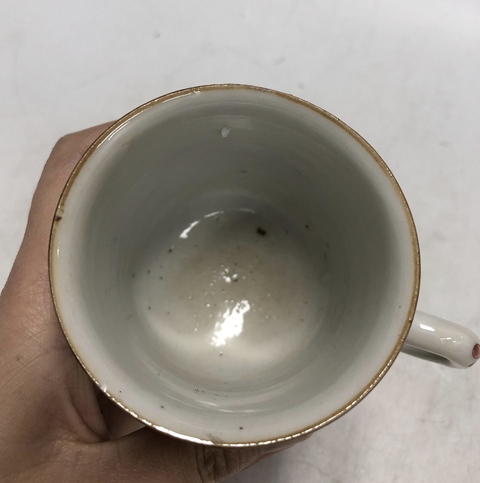 古玩陶瓷清康熙·五彩花卉紋執(zhí)杯拍賣(mài),當(dāng)前價(jià)格3999元