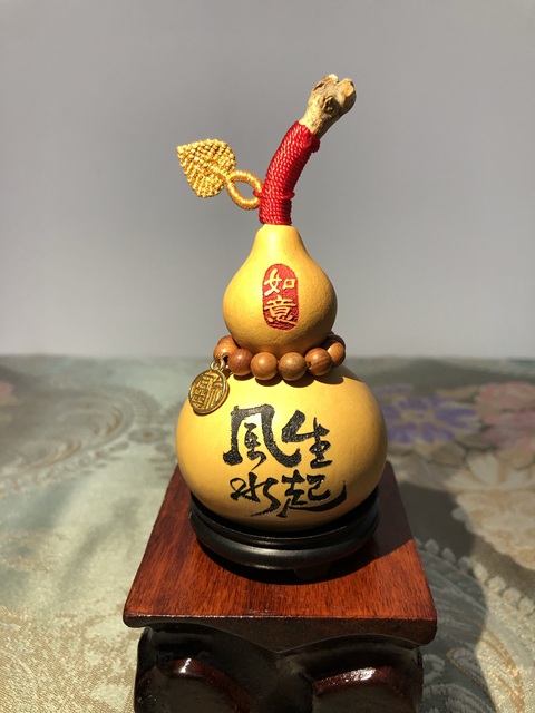 古玩雜項文玩葫蘆手把件兒盤葫蘆【風生水起】拍賣,當前價格88元