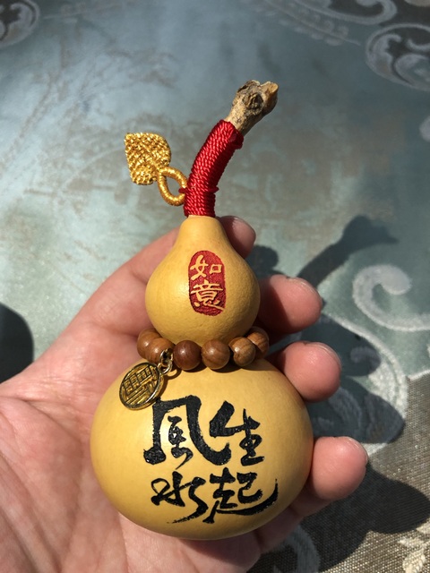 古玩雜項文玩葫蘆手把件兒盤葫蘆【風生水起】拍賣,當前價格88元