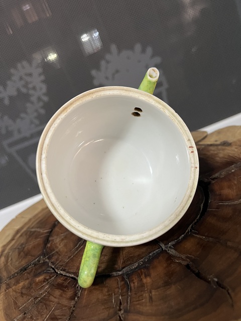 古玩陶瓷檸檬綠釉參壺拍賣,當(dāng)前價(jià)格1200元
