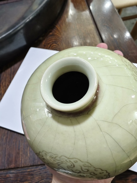 古玩陶瓷豇豆紅太白尊真品鑒賞圖