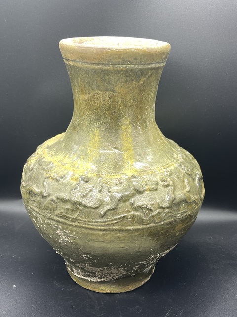 古玩陶瓷跑獸瓶真品鑒賞圖