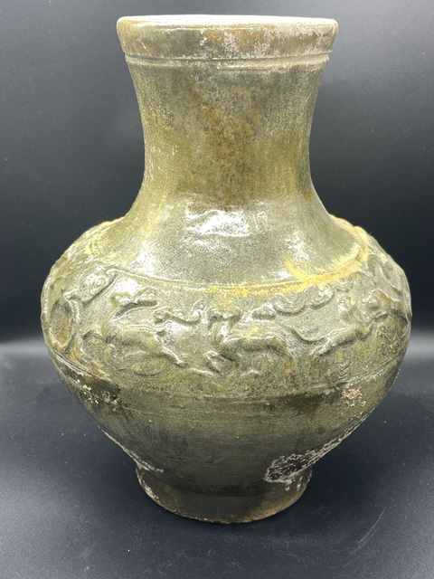古玩陶瓷跑獸瓶真品鑒賞圖