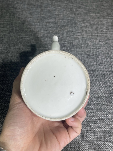 古玩陶瓷白釉提梁壺真品鑒賞圖