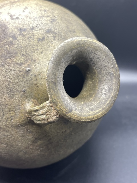 古玩陶瓷遼金·青釉雙系瓶真品鑒賞圖