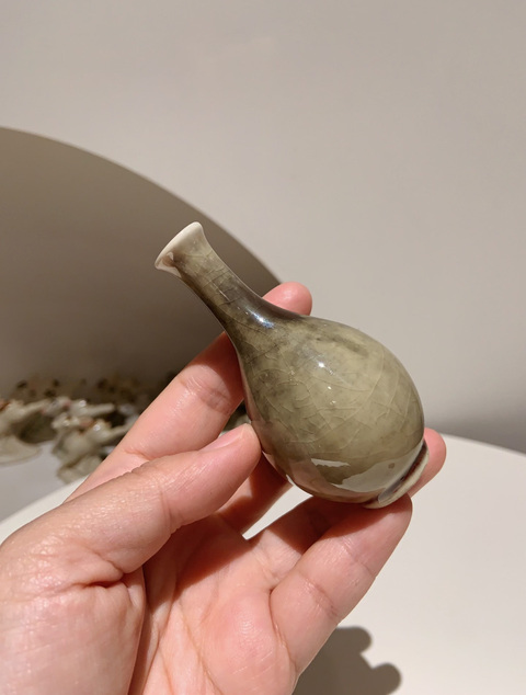 古玩陶瓷郎紅釉膽瓶(已保真)拍賣,當前價格1000元