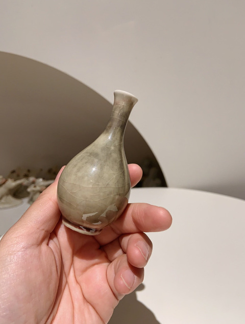 古玩陶瓷郎紅釉膽瓶(已保真)拍賣,當前價格1000元
