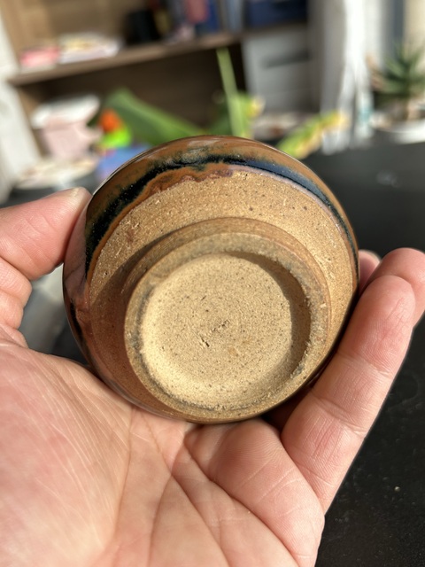古玩陶瓷耀州窯柿紅釉雞心罐真品鑒賞圖