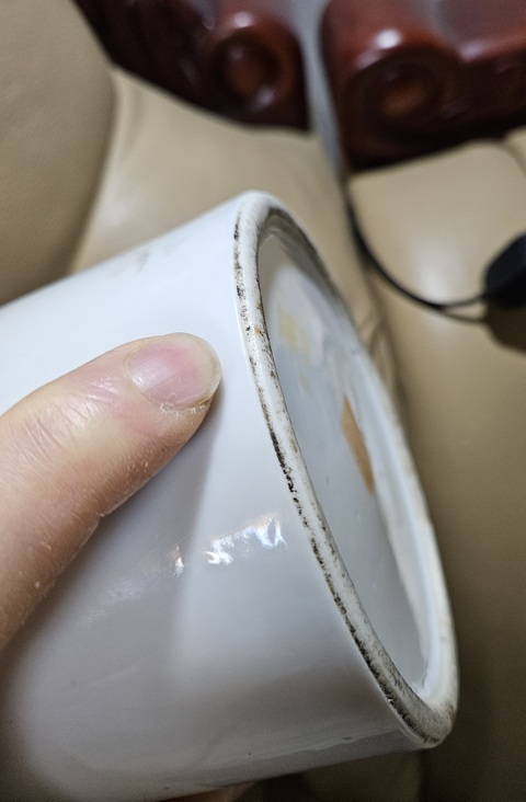 古玩陶瓷淺絳人物帽筒真品鑒賞圖