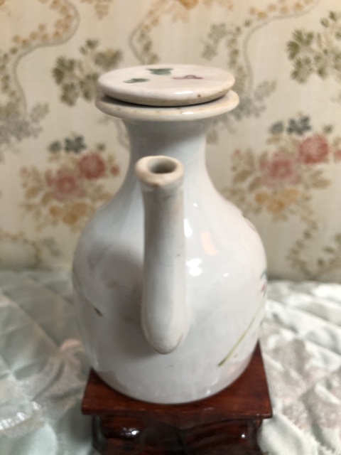 古玩陶瓷晚清·粉彩人物故事紋酒壺真品鑒賞圖