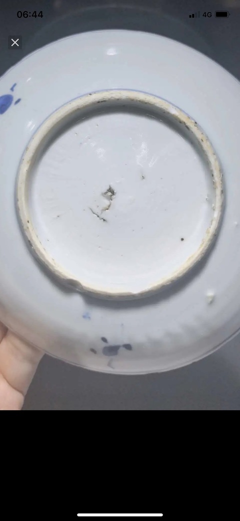 古玩陶瓷人物紋青花盤真品鑒賞圖
