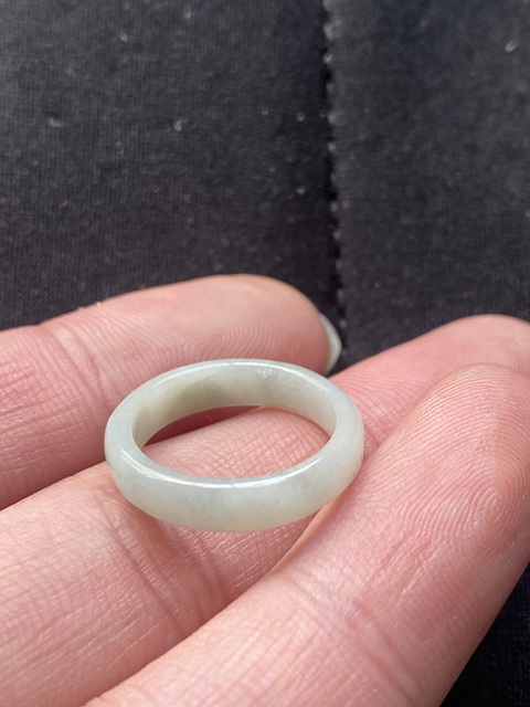 古玩玉器清天然翡翠戒指拍賣,當前價格800元
