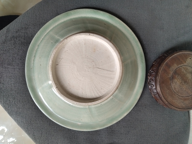 古玩陶瓷景德鎮仿龍泉壽字盤拍賣，當前價格2488元