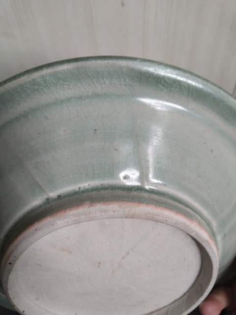 古玩陶瓷景德鎮仿龍泉壽字盤拍賣，當前價格2488元